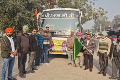 मुख्यमंत्री तीर्थ यात्रा योजना अधीन श्री अमृतसर साहिब एवं श्री आनंदपुर साहिब के दर्शनों के लिए बस रवाना
