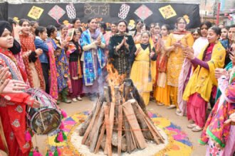 सेंट सोल्जर ग्रुप ऑफ इंस्टीटूशन्स में लोहड़ी के त्यौहार का जश्न शुरू