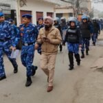 गणतंत्र दिवस समारोह से पहले कमिश्नरेट पुलिस ने बढ़ाई चौकसी,निकाला रैपिड एक्शन फोर्स के साथ फ्लैग मार्च