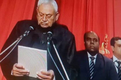 बिहार में नीतीश ने ली 9वीं बार CM पद की शपथ, सम्राट और विजय बने डिप्टी सीएम