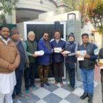 ਬਜਰੰਗ ਦਲ ਦੇ ਆਗੂਆਂ ਨੇ ਭਾਜਪਾ ਦੇ ਸੂਬਾ ਕਾਰਜਕਾਰਨੀ ਮੈਂਬਰ ਮੰਨੂ ਧੀਰ ਨੂੰ ਦਿੱਤਾ ਸੱਦਾ ਪੱਤਰ