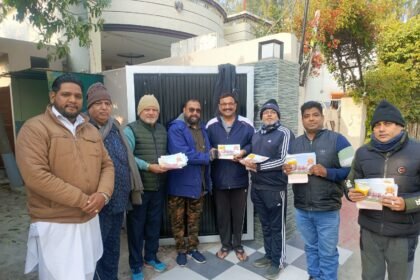 ਬਜਰੰਗ ਦਲ ਦੇ ਆਗੂਆਂ ਨੇ ਭਾਜਪਾ ਦੇ ਸੂਬਾ ਕਾਰਜਕਾਰਨੀ ਮੈਂਬਰ ਮੰਨੂ ਧੀਰ ਨੂੰ ਦਿੱਤਾ ਸੱਦਾ ਪੱਤਰ