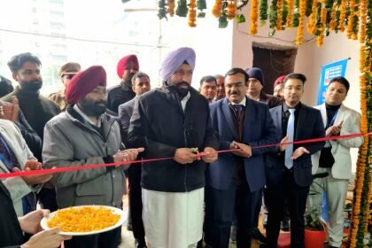 कैबिनेट मंत्री द्वारा फोलड़ीवाल में सेंट्रल बैंक ऑफ इंडिया की 50वीं शाखा का उद्घाटन