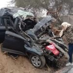 नेशनल हाईवे पर बड़ा हादसा, पुलिस के दो इंस्पेक्टरों की मौत