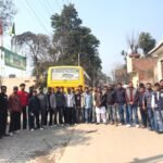 ਬਲਾਕ ਪ੍ਰਧਾਨ ਵਿਕਾਸ ਮੋਮੀ ਦੀ ਅਗਵਾਈ ਹੇਠ ਕਾਫ਼ਲਾ ਰਵਾਨਾ