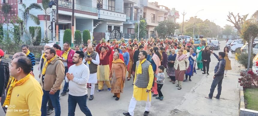 ਮੂਰਤੀ ਸਥਾਪਨਾ ਦੇ ਸੰਬੰਧ ਵਿਚ ਸ਼ੋਭਾ ਯਾਤਰਾ ,ਸ਼੍ਰੀ ਖਾਟੂ ਸ਼ਿਆਮ ਜੀ ਦੀ ਮੂਰਤੀ ਸਥਾਪਨਾ 14 ਨੂੰ