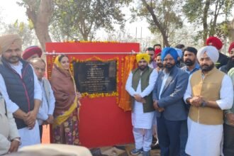 ਬਿਜਲੀ ਮੰਤਰੀ ਹਰਭਜਨ ਸਿੰਘ ਵੱਲੋਂ ਸਬ ਸਟੇਸ਼ਨ ਸਿੰਘਾਂਵਾਲਾ ਵਿਖੇ ਨਵੇਂ ਪਾਵਰ ਟ੍ਰਾਂਸਫਾਰਮਰਾਂ ਨੂੰ ਸਥਾਪਤ ਕਰਨ ਦੇ ਕੰਮ ਦਾ ਰੱਖਿਆ ਨੀਂਹ ਪੱਥਰ