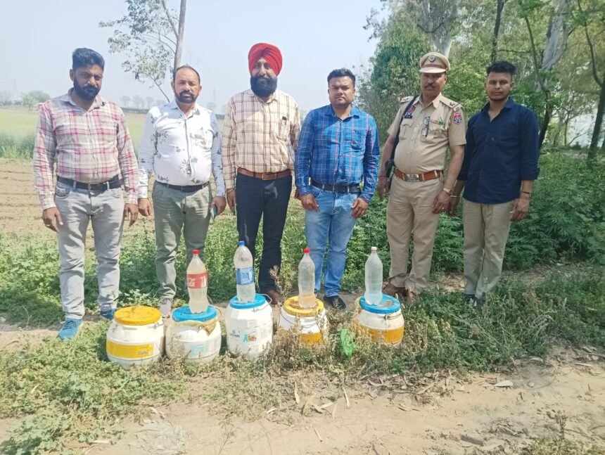 ਆਬਕਾਰੀ ਵਿਭਾਗ ਵਲੋਂ ਦਰਿਆ ਸਤਲੁਜ ਦੇ ਨੇੜਲੇ ਪਿੰਡਾਂ ਦੌਰਾਨ ਛਾਪੇਮਾਰੀ ਕਰਕੇ 7075 ਕਿਲੋਗ੍ਰਾਮ ਲਾਹਣ ਬਰਾਮਦ-ਮੌਕੇ ’ਤੇ ਕੀਤੀ ਨਸ਼ਟ- ਨਵਜੀਤ ਸਿੰਘ