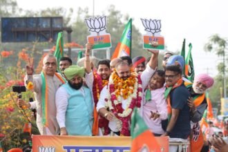 भाजपा ने सांसद सुशील रिंकू और एमएलए शीतल अंगुराल के पार्टी ज्वाइन करने के बाद जालंधर पहुंचने पर निकाला भव्य रोड शो