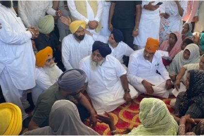 जहरीली शराब मामला: पीड़ित परिवारों से मिलने पहुंचे सुखबीर बादल