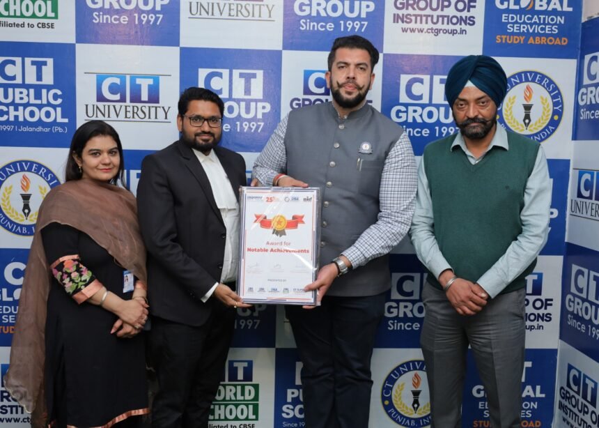 सीटी इंस्टीट्यूट ऑफ लॉ की मूट कोर्ट प्रतियोगिता में जज के रूप में जिला बार एसोसिएशन जालंधर के सदस्यों ने की शिरकत