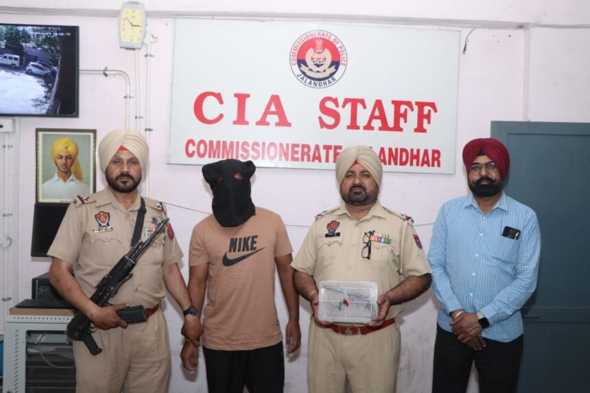 ਜਲੰਧਰ ਕਮਿਸ਼ਨਰੇਟ ਪੁਲਿਸ ਨੇ ਨਜਾਇਜ਼ ਹਥਿਆਰਾਂ ਸਮੇਤ ਇੱਕ ਨੂੰ ਕੀਤਾ ਕਾਬੂ