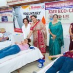 केएमवी में रक्तदान कैंप का आयोजन, छात्राओं ने रक्तदान कर किया महादान