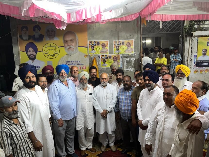 शिरोमणि अकाली दल के उम्मीदवार महिंदर सिंह के.पी.ने जालंधर के कई हलकों में की बैठकें, कहा शिरोमणि अकाली दल सरकार में युवाओं को दी गई बंपर नौकरियाँ