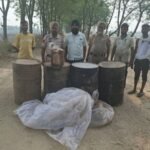 एक्साईज विभाग द्वारा 3700 लीटर नाजायज लाहन बरामद, मौके पर की नष्ट