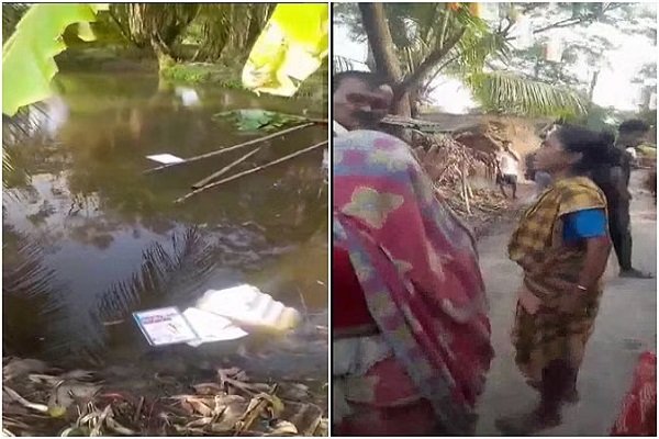 मतदान के बीच पश्चिम बंगाल में भड़की हिंसा, जयनगर में भीड़ ने वीवीपैट मशीन लूटीं, तालाब में फेंकी