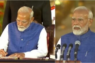 तीसरी बार प्रधानमंत्री बने नरेंद्र मोदी, ली प्रधानमंत्री पद की शपथ