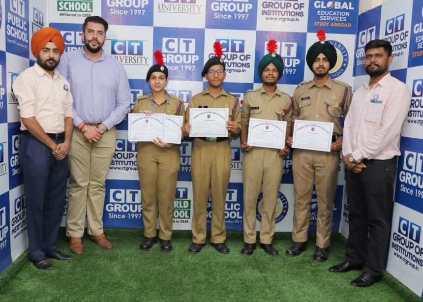 सीटी ग्रुप के एनसीसी कैडेटों ने सीएटीसी 34 में किया अच्छा प्रदर्शन