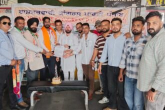 राष्ट्रवादी कांग्रेस पार्टी के पंजाब प्रधान सरबजीत सिंह ने पार्टी के सरबजीत सिंह सहोता को यूथ विंग जालंधर का प्रधान किया नियुक्त