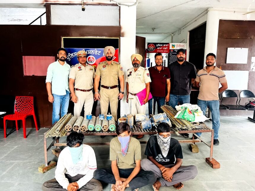 कमिश्नरेट पुलिस ने सबमर्सिबल मोटर चोरी करने वाले गिरोह का किया पर्दाफाश, चोरी की सात मोटरों समेत तीन गिरफ्तार
