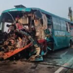 हरियाणा में खड़े ट्राले से टकराई बस, ड्राइवर की गर्दन कटकर हुई अलग, 27 यात्री घायल