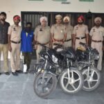 जालंधर कमिश्नरेट पुलिस ने तीन चोरी की मोटरसाइकिलों समेत दो को किया काबू