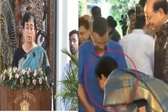 आतिशी बनीं दिल्ली की नई मुख्यमंत्री, केजरीवाल के पैर छूकर लिया आशीर्वाद