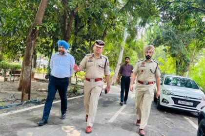 जालंधर पुलिस आयुक्त स्वपन शर्मा ने जालंधर पुलिस लाइन का दौरा कर किया निरीक्षण
