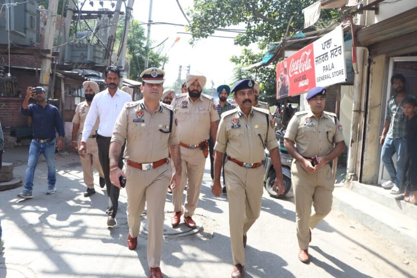 स्ट्रीट क्राइम और नशे विरुद्ध जालंधर कमिशनरेट पुलिस ने शहर में 25 स्थानों पर चलाया कासो आपरेशन