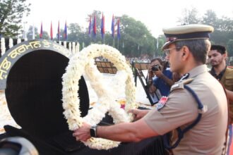 65वां पुलिस यादगार दिवस: डीजीपी गौरव यादव ने पुलिस शहीदों को अर्पित की श्रद्धांजलि