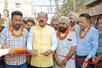 केबिनेट मंत्री मोहिंदर भगत ने किया 35 लाख से बनने वाली सड़क का शुभारंभ
