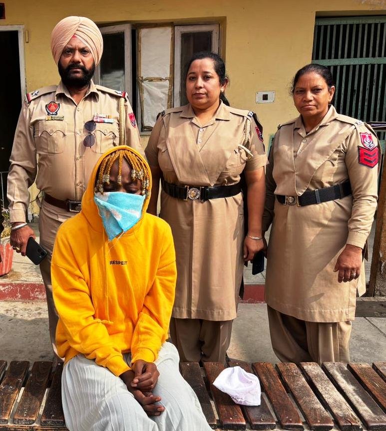 ਜਲੰਧਰ ਦਿਹਾਤੀ ਪੁਲਿਸ ਨੇ 184 ਗ੍ਰਾਮ ਹੈਰੋਇਨ ਸਮੇਤ ਤੰਜਾਨੀਅਨ ਔਰਤ ਨੂੰ ਕੀਤਾ ਕਾਬੂ