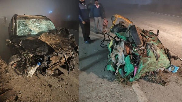 शादी करके लौट रह था परिवार, कार की टक्कर से दूल्हा-दुल्हन समेत 7 लोगों की हुई मौत शादी करके लौट रह था परिवार, कार की टक्कर से दूल्हा-दुल्हन समेत 7 लोगों की हुई मौत