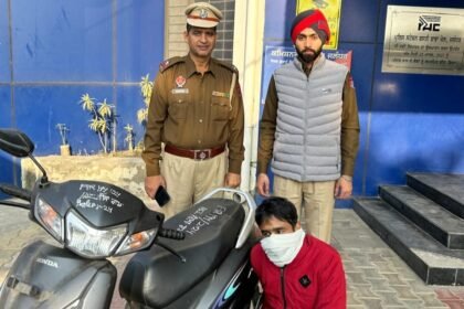 कमिश्नरेट पुलिस ने चोरी  की एक्टिवा के साथ आरोपी को पकड़ा