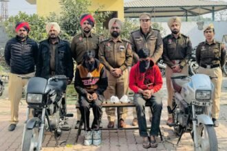 जालंधर ग्रामीण पुलिस ने चोरी की पांच मोटरसाइकिलें और 190 नशीली गोलियों सहित तीन को किया गिरफ्तार