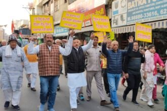 ਬੰਗਲਾਦੇਸ਼ ਚ ਹਿੰਦੂਆਂ ਤੇ ਅੱਤਿਆਚਾਰ ਦੇ ਵਿਰੋਧ ਵਿੱਚ ਕਪੂਰਥਲਾ ਚ ਕੱਢੀ ਗਈ ਰੋਸ ਰੈਲੀ