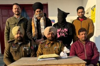जालंधर ग्रामीण पुलिस के सी.आई.ए स्टाफ ने दो नशा तस्करो को 100 ग्राम हेरोइन के साथ किया गिरफ्तार