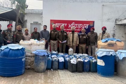 जालंधर ग्रामीण पुलिस ने जब्त की 4030 लीटर जहरीली केमिकल शराब