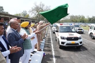 पंजाब के मुख्यमंत्री भगवंत सिंह मान ने प्रदेश भर के थानों के लिए 139 नए वाहनों को दिखाई हरी झंडी