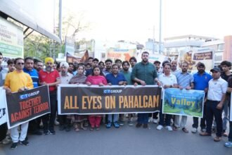 पहलगाम आतंकी हमले की सीटी ग्रुप ऑफ इंस्टीट्यूशंस ने की निंदा, निकाला शांति मार्च