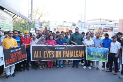 पहलगाम आतंकी हमले की सीटी ग्रुप ऑफ इंस्टीट्यूशंस ने की निंदा, निकाला शांति मार्च