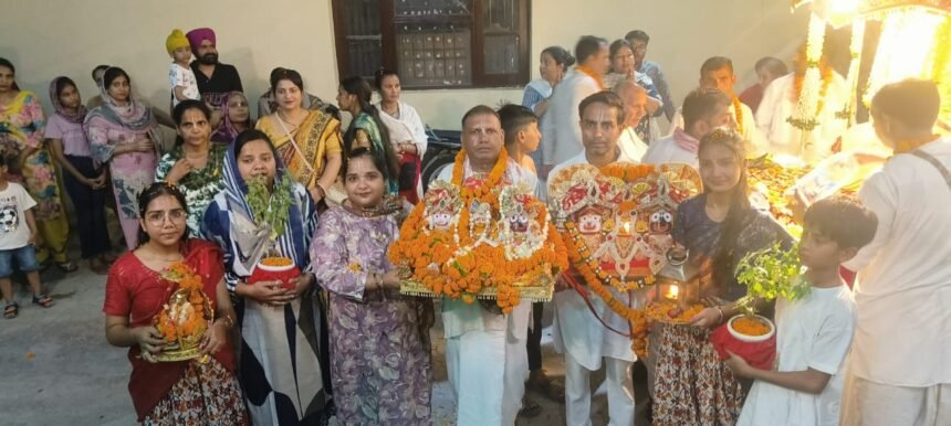 रथ यात्रा के उपलक्ष्य मे इस्कओन द्वारा बड़े हर्ष उल्लास से निकाली गई 28 वीं संध्या फेरी