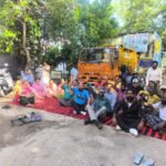 ਨਗਰ ਕੌਂਸਲ ਕਰਤਾਰਪੁਰ ਦੇ ਸਫਾਈ ਸੇਵਕ ,ਸੀਵਰਮੈਨ ਇਲੈਕਟਰੀਸ਼ੀਅਨ ,ਪੰਪ ਆਪਰੇਟਰ ਗਏ ਹੜਤਾਲ ਤੇ