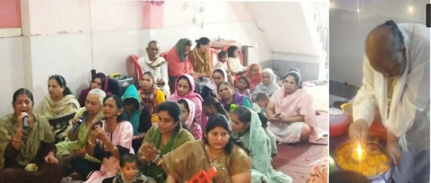 प्राचीन शिव मंदिर में गोवर्धन पूजा पर छप्पन भोग लगाए