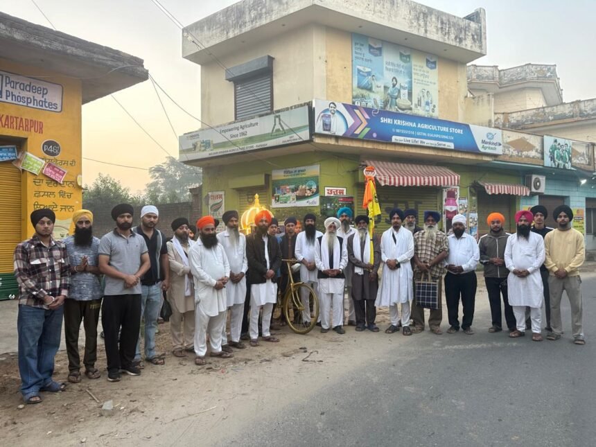 ਸ੍ਰੀ ਗੁਰੂ ਨਾਨਕ ਦੇਵ ਜੀ ਕੇ ਪ੍ਰਕਾਸ਼ ਪੁਰਬ ਦੇ ਸਬੰਧ ਵਿੱਚ ਕੱਢੀ ਗਈ ਪਹਿਲੀ ਪ੍ਰਭਾਤ ਫੇਰੀ