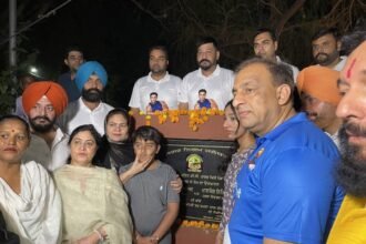 डीसी एवं पुलिस कमिश्नर निवास पार्क का नाम प्रसिद्ध बॉडी बिल्डर वरिंदर सिंह घुमन के नाम पर रखने का रखा नींव पत्थर