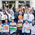 केएमवी की छात्राओं ने गणतंत्र दिवस को देशभक्ति और रचनात्मकता के साथ मनाया