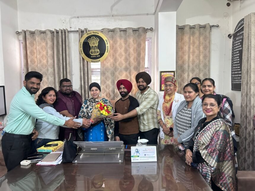 डॉ. सिमरनजीत कौर ने एस.एम.ओ. करतारपुर का पद संभाला
