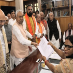 बिहार के मुख्यमंत्री नीतीश कुमार ने राज्यसभा चुनाव के लिए किया नामांकन, गृह मंत्री अमित शाह रहे मौजूद