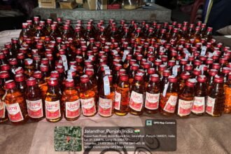 आबकारी विभाग द्वारा छापेमारी, शराब समेत एक काबू